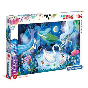 SuperColor Series 104 Brilliant  - A Fairy Night - 104 pc puzzle