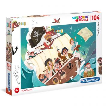 SuperColor Series 104 - Pirates - 104 pc puzzle